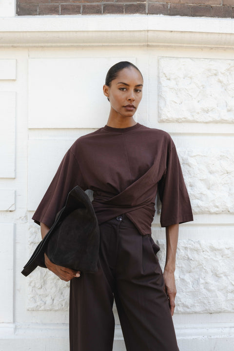 Salima'CL wrap tee